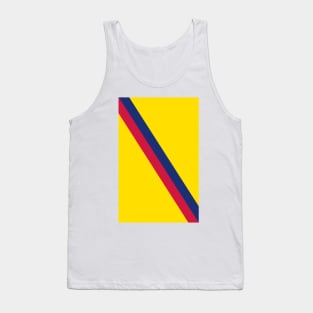 Barcelona Yellow Blue Red Sash Tank Top